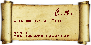 Czechmeiszter Ariel névjegykártya